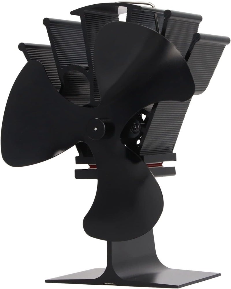 woobles Wood Stove Fan, Fireplace Fan for Wood/Log Burner, Heat Powered 3 Blade Silent High Temperature Resistance Fireplace Stove Fan for Wood Burner Log Burner - Image 5